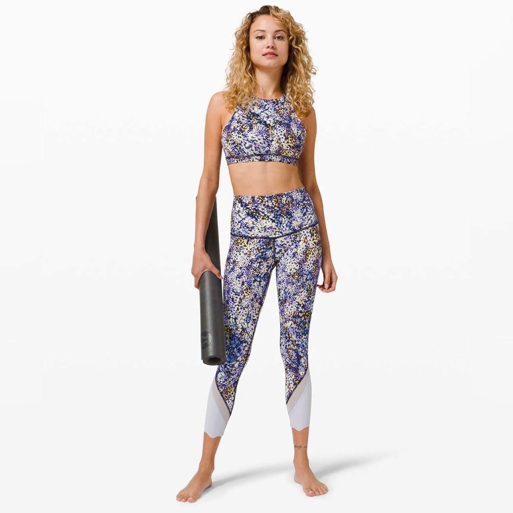 SET - Lululemon Floral Metropolis Bra & Leggings